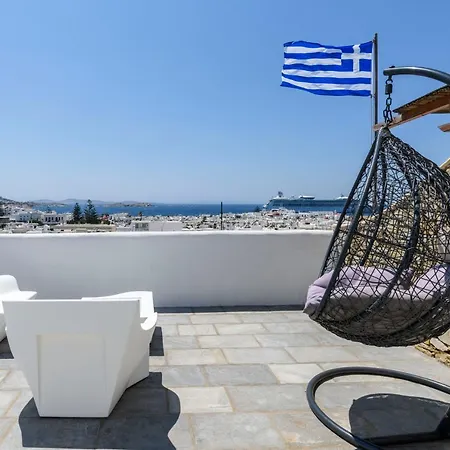 빌라 Floral With Marvelous View To Mykonos Town